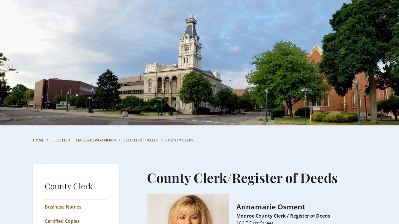 County Clerk - Monroe County, Michigan